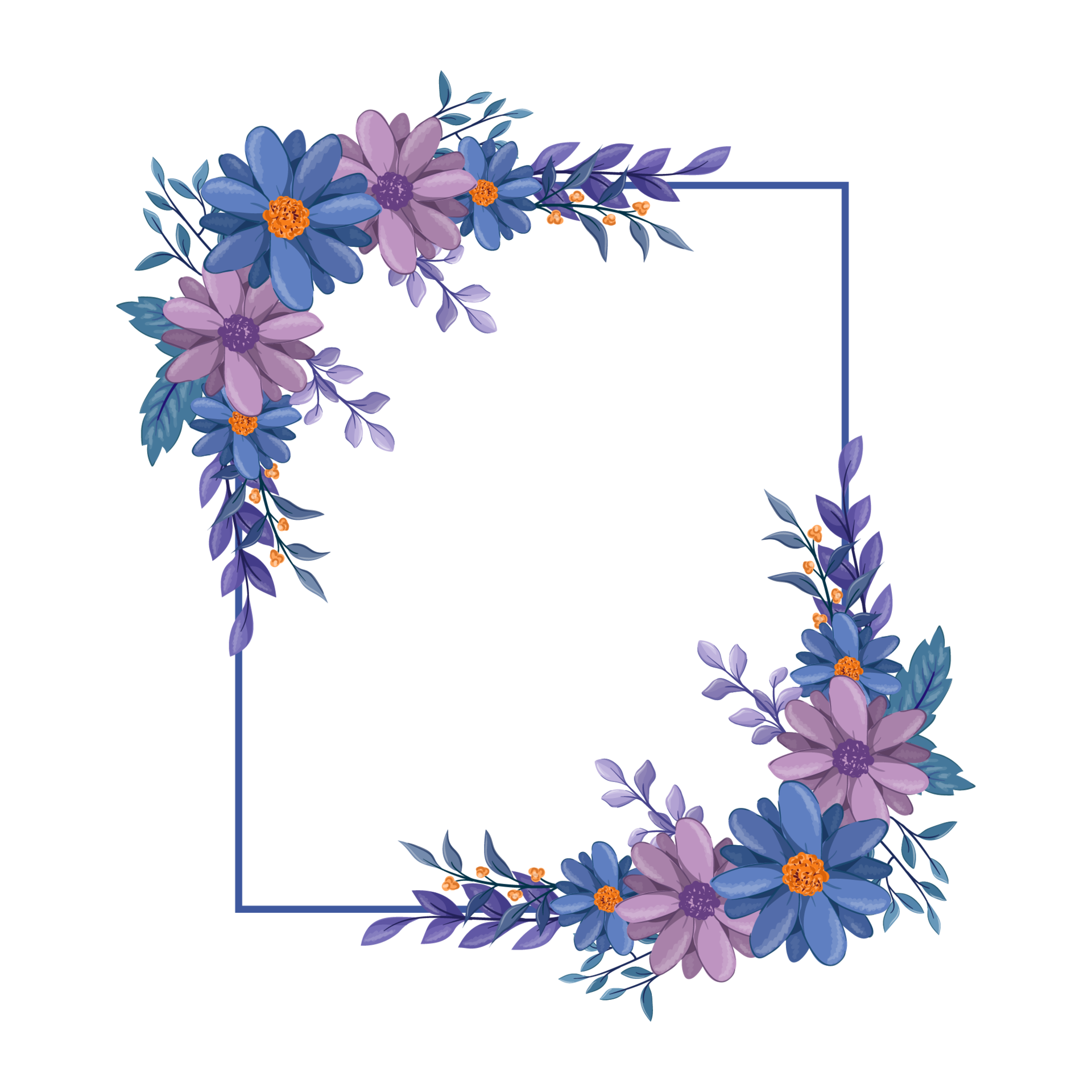 Purple Flower Arrangement with watercolor style 15739733 PNG