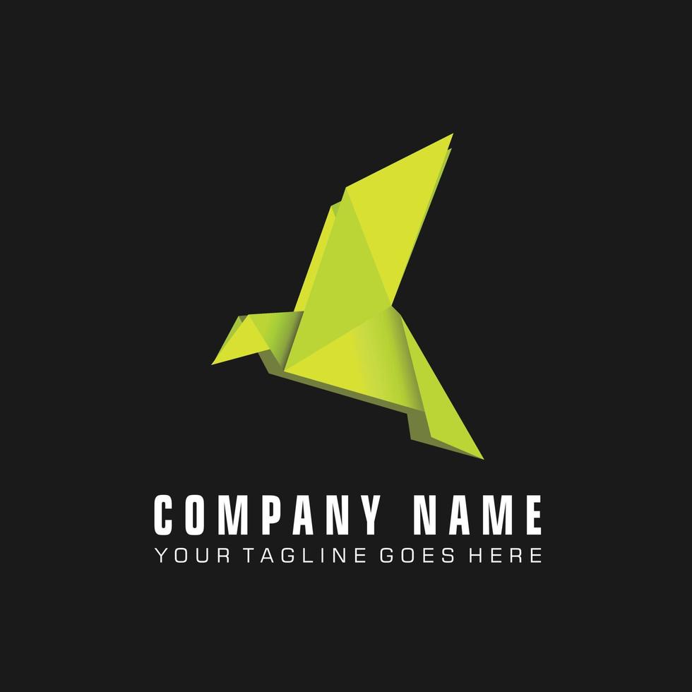 diseño de logotipo de icono gráfico de imagen de pájaro de papel simple y único stock de vector de concepto abstracto. se puede utilizar como un símbolo relacionado con el animal o la libertad