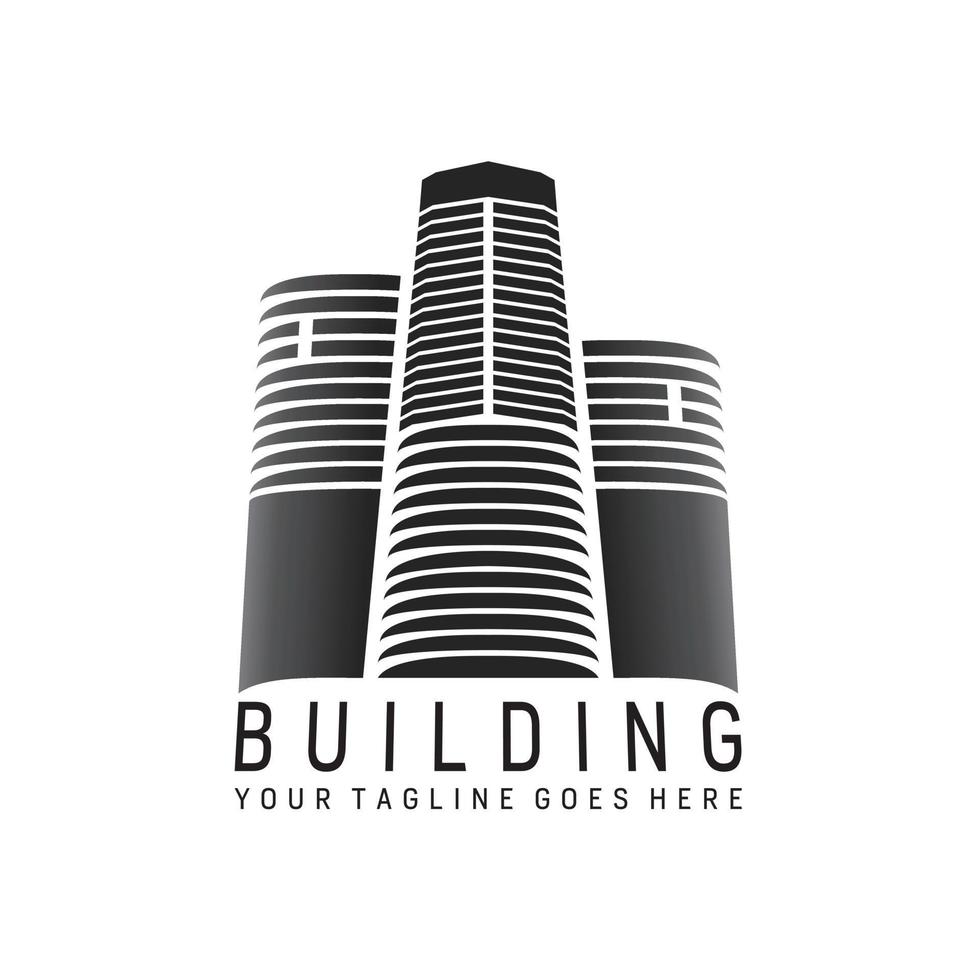 Three skyscraper building town Image graphic icon logo design abstract concept vector stock. Can be used as a symbol related to property or group