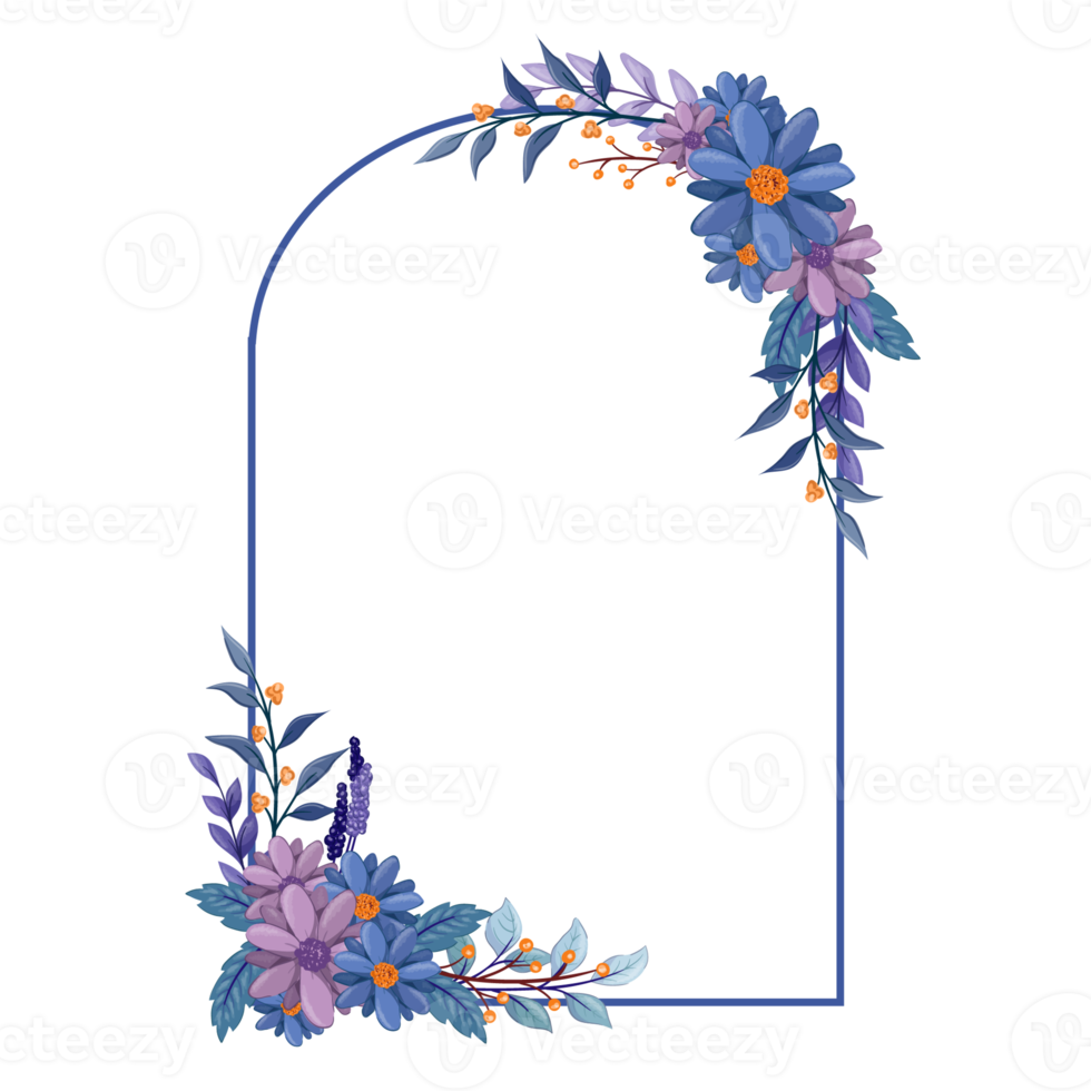 lila blumenarrangement im aquarellstil png