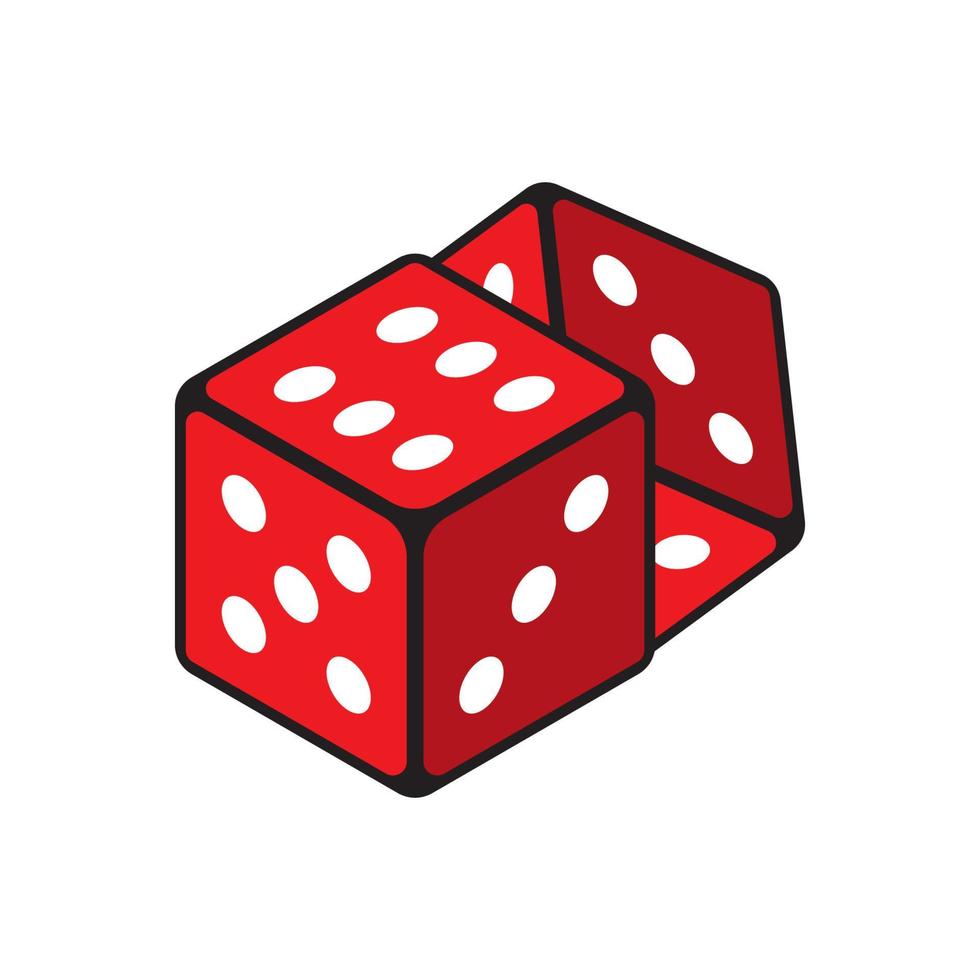 Dice icon vector design templates