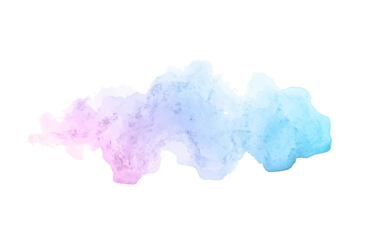 pink blue watercolor spot isolated on white vector