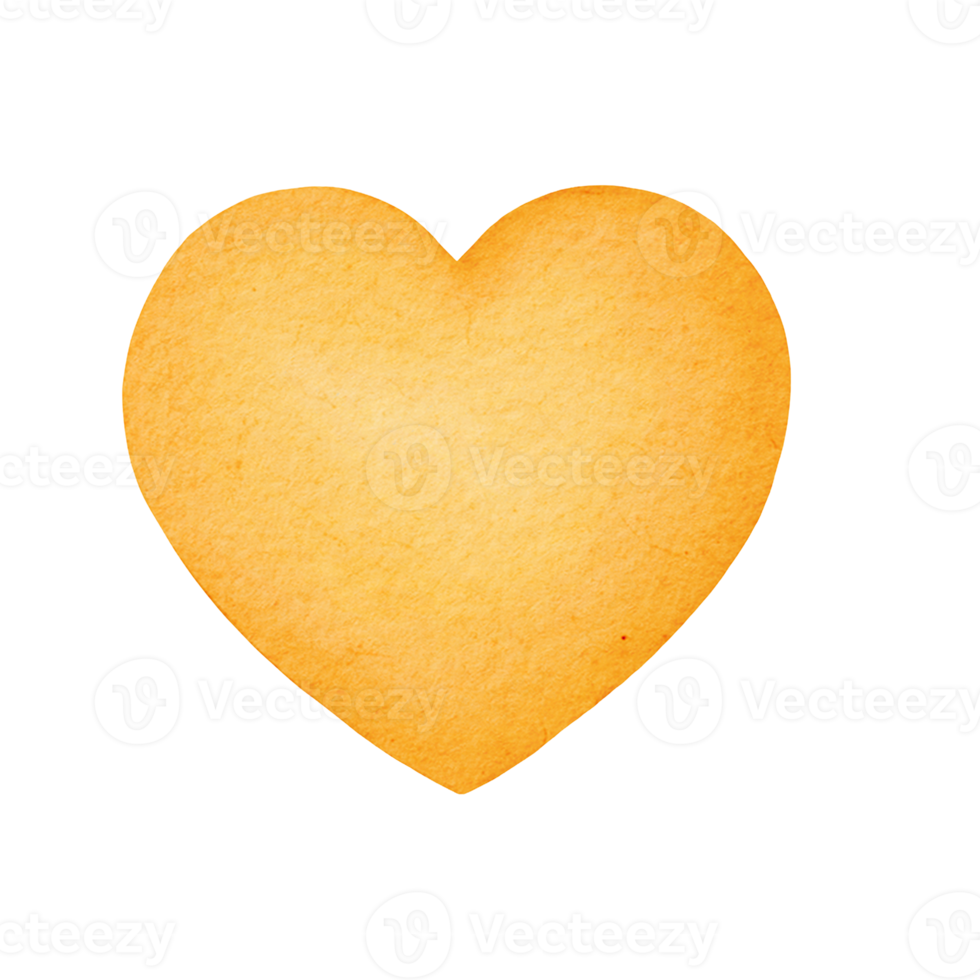 watercolor cute heart illustration png
