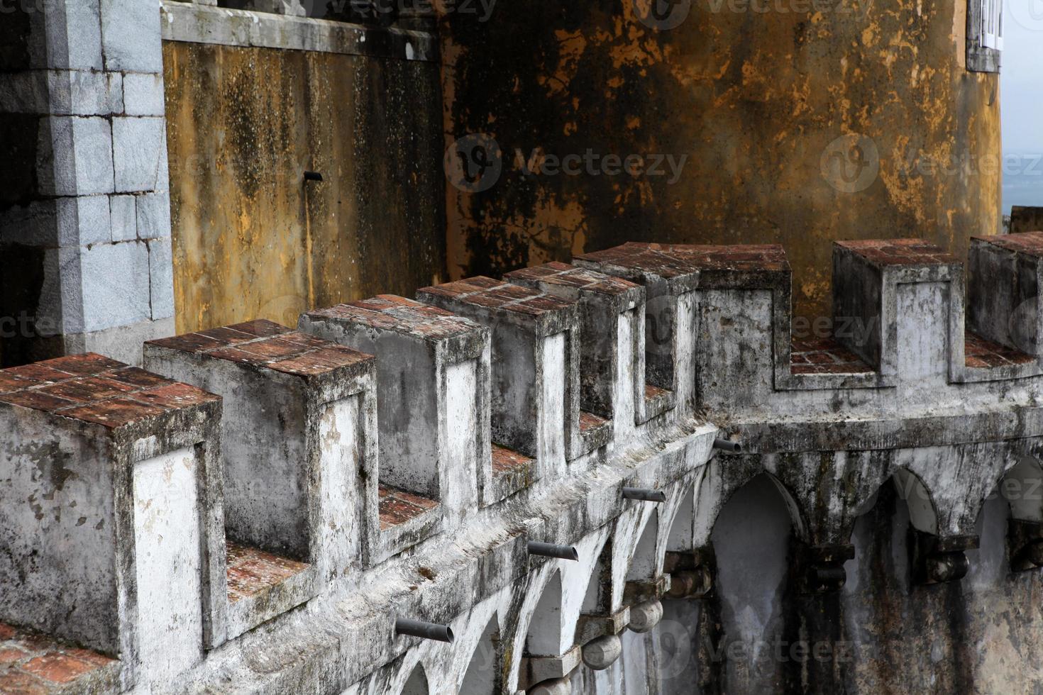 Sintra castle detail photo