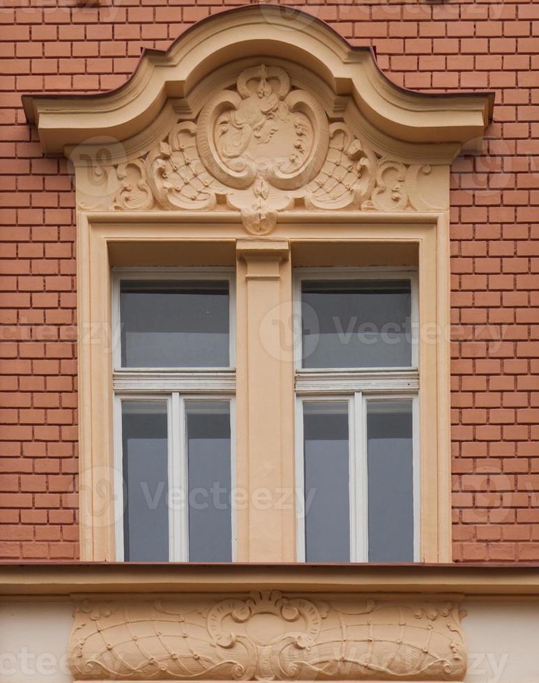 Prague window closeup photo