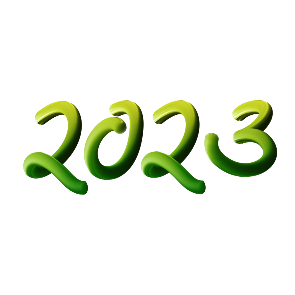 Green calligraphy 2023 png