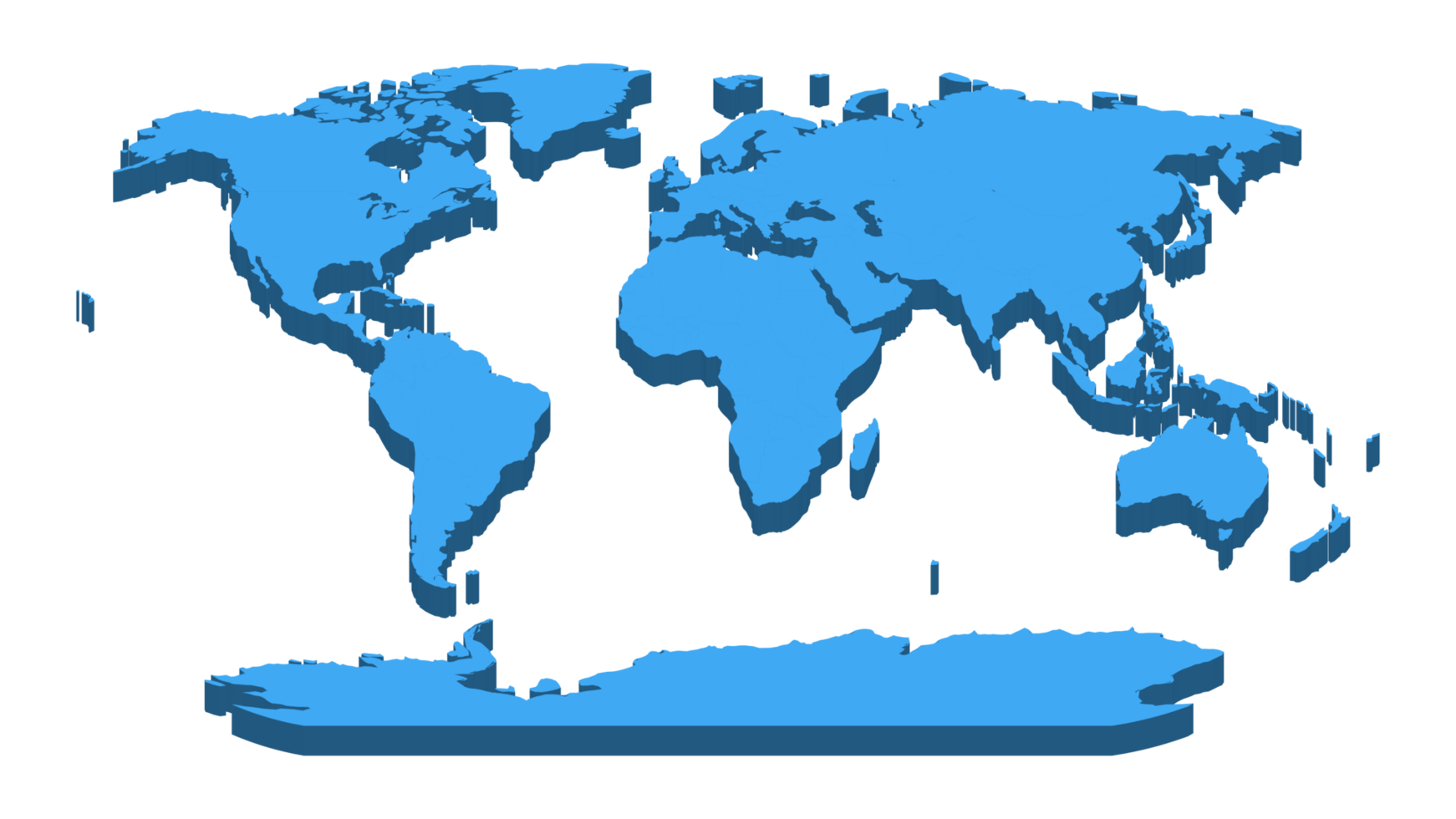 World map template with continents, North and South America, Europe and Asia, Africa and Australia png