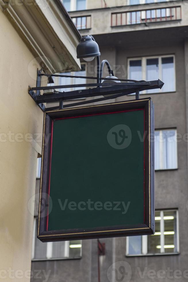 Empty sign on the street photo