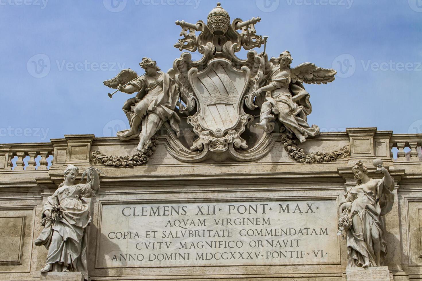 Trevi fountain in Rome photo