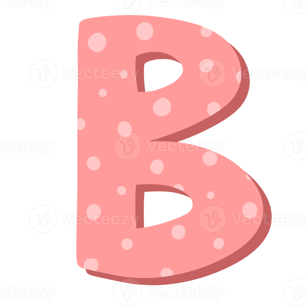 Rosa Valentinstag-Alphabet png