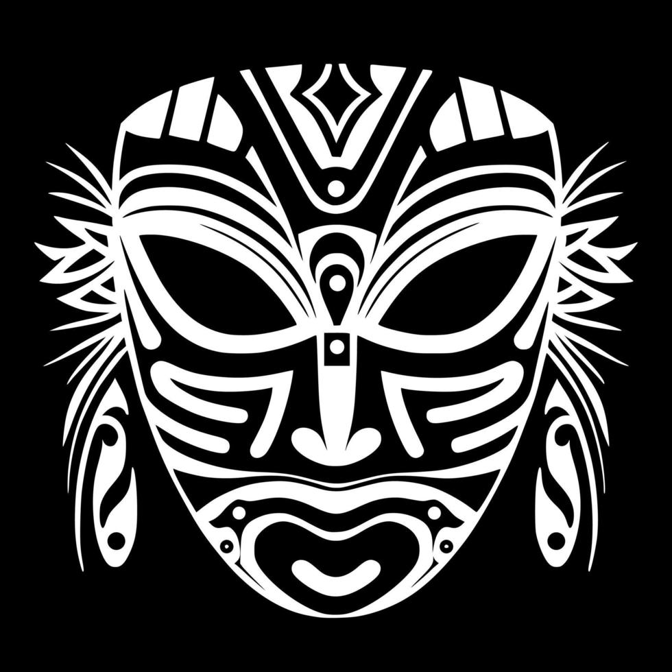 máscara de dragón tribal. diseño para bordados, tatuajes, camisetas, mascotas. vector