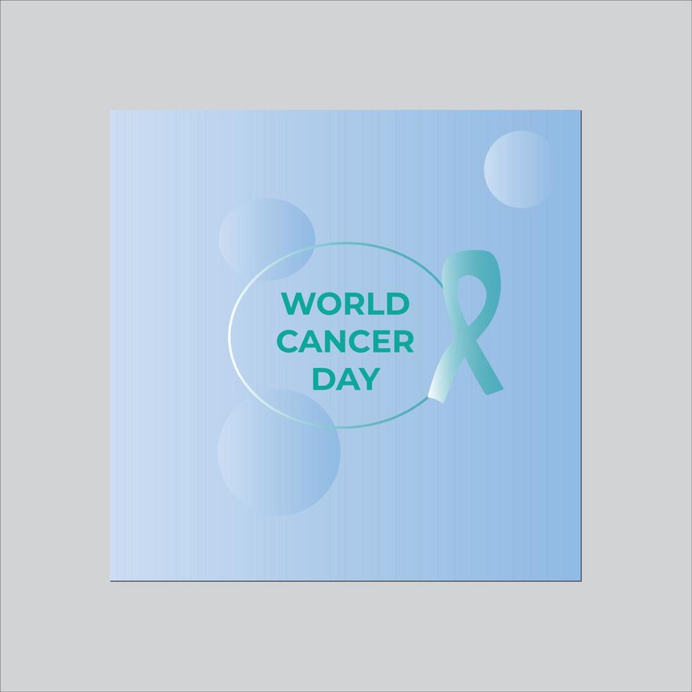 dia mundial del cancer vector