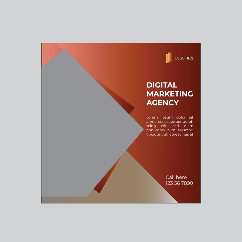 DIGITAL MARKETING SOCIAL MEDIA POST vector