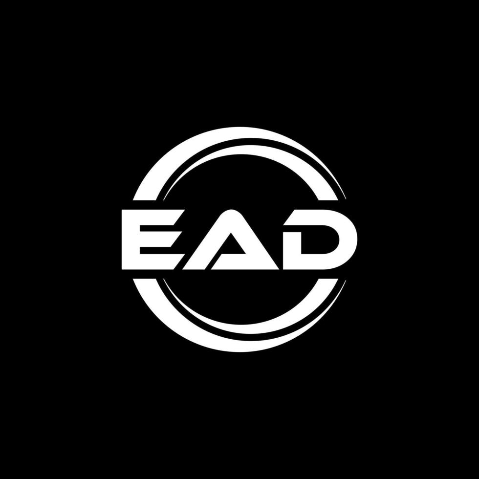 EAD letter logo design in illustration. Vector logo, calligraphy designs for logo, Poster, Invitation, etc.