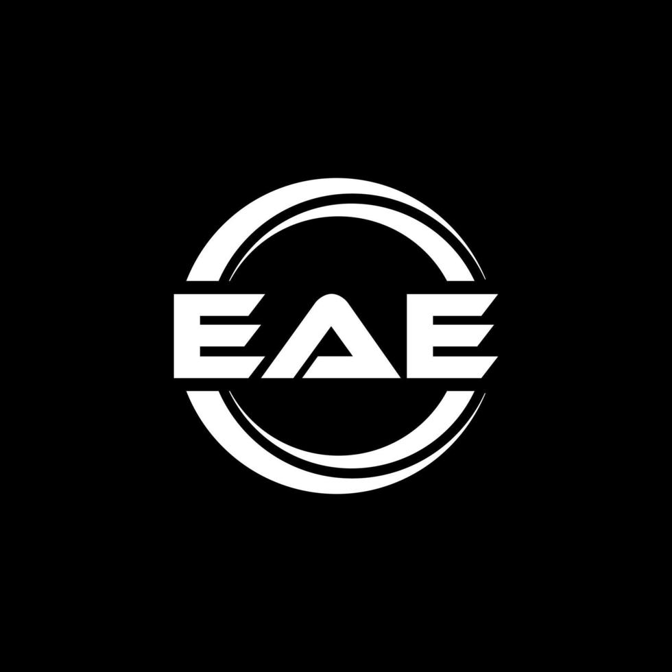 EAE letter logo design in illustration. Vector logo, calligraphy designs for logo, Poster, Invitation, etc.