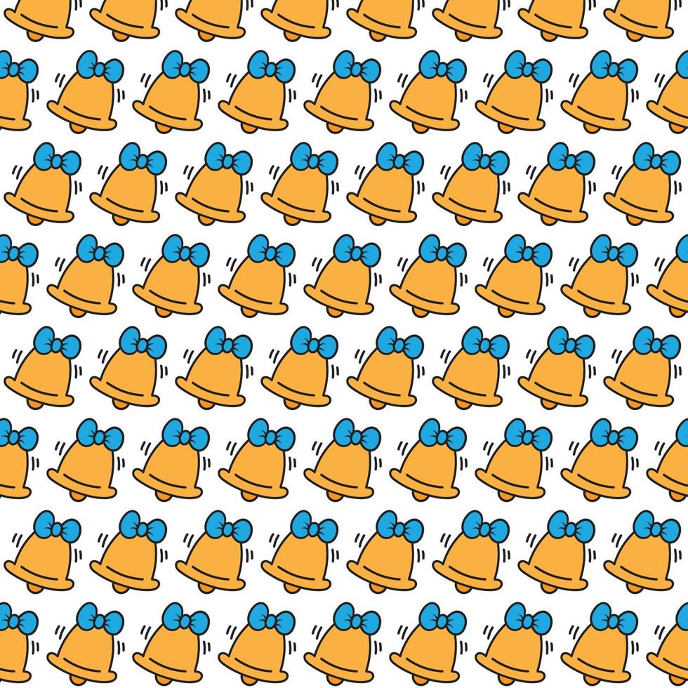 bell pattern background vector