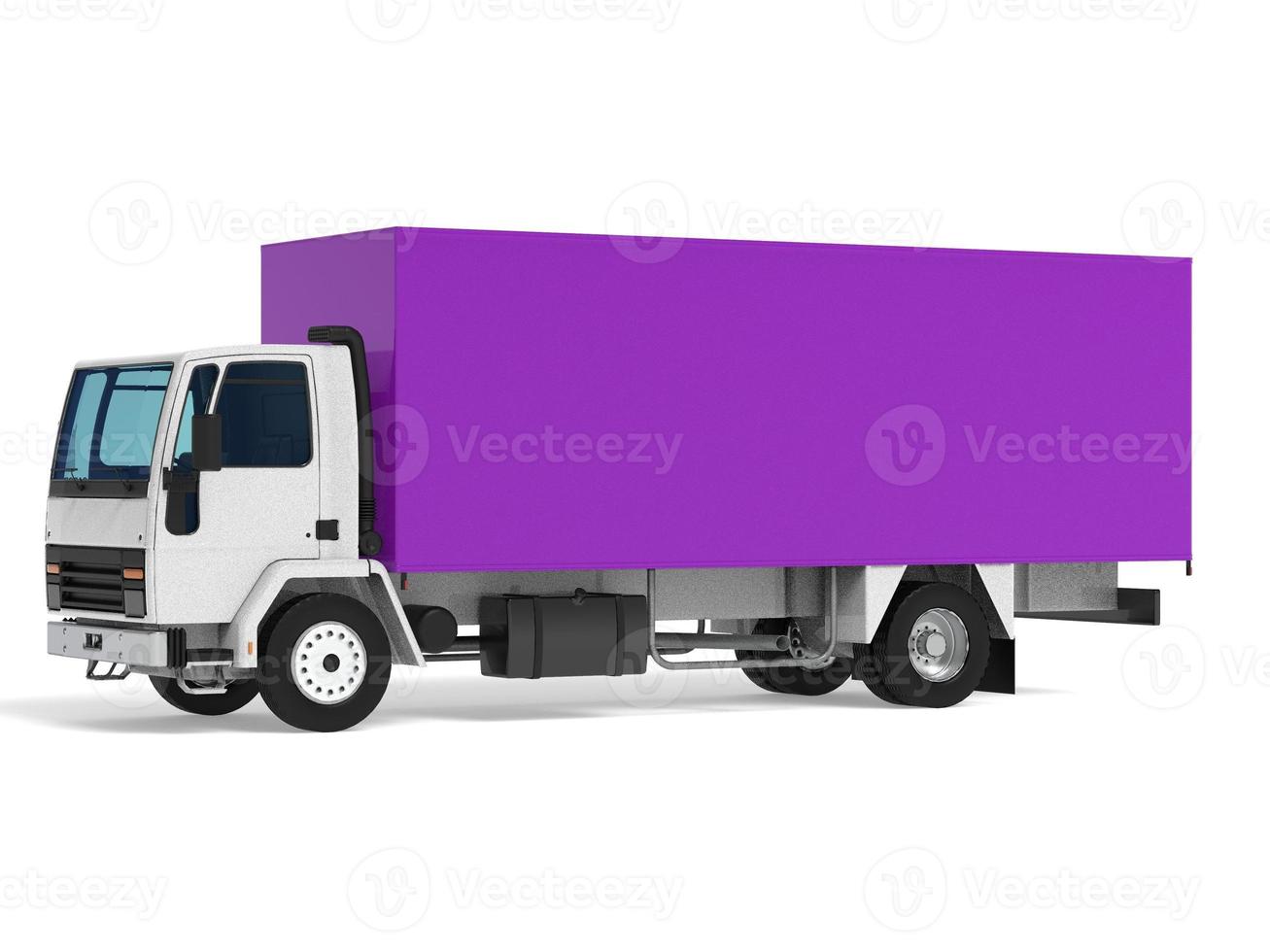 Cargo van Delivery Truck Isolated 3d illustration photo