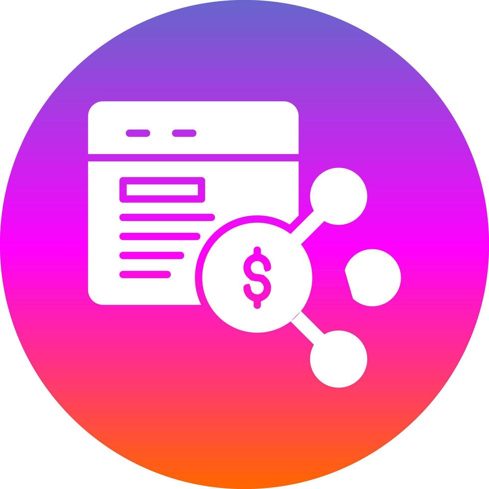 Web Affiliate Marketing Vector Icon Design