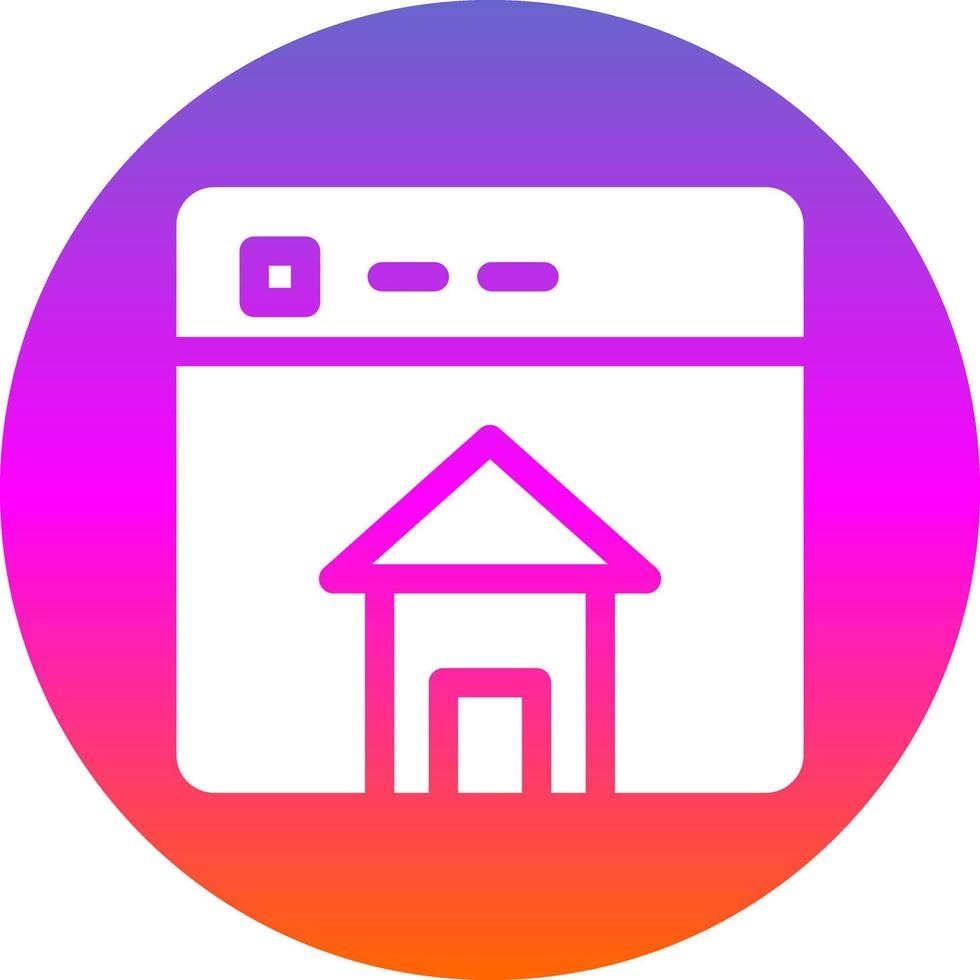 Homepage Vector Icon Design