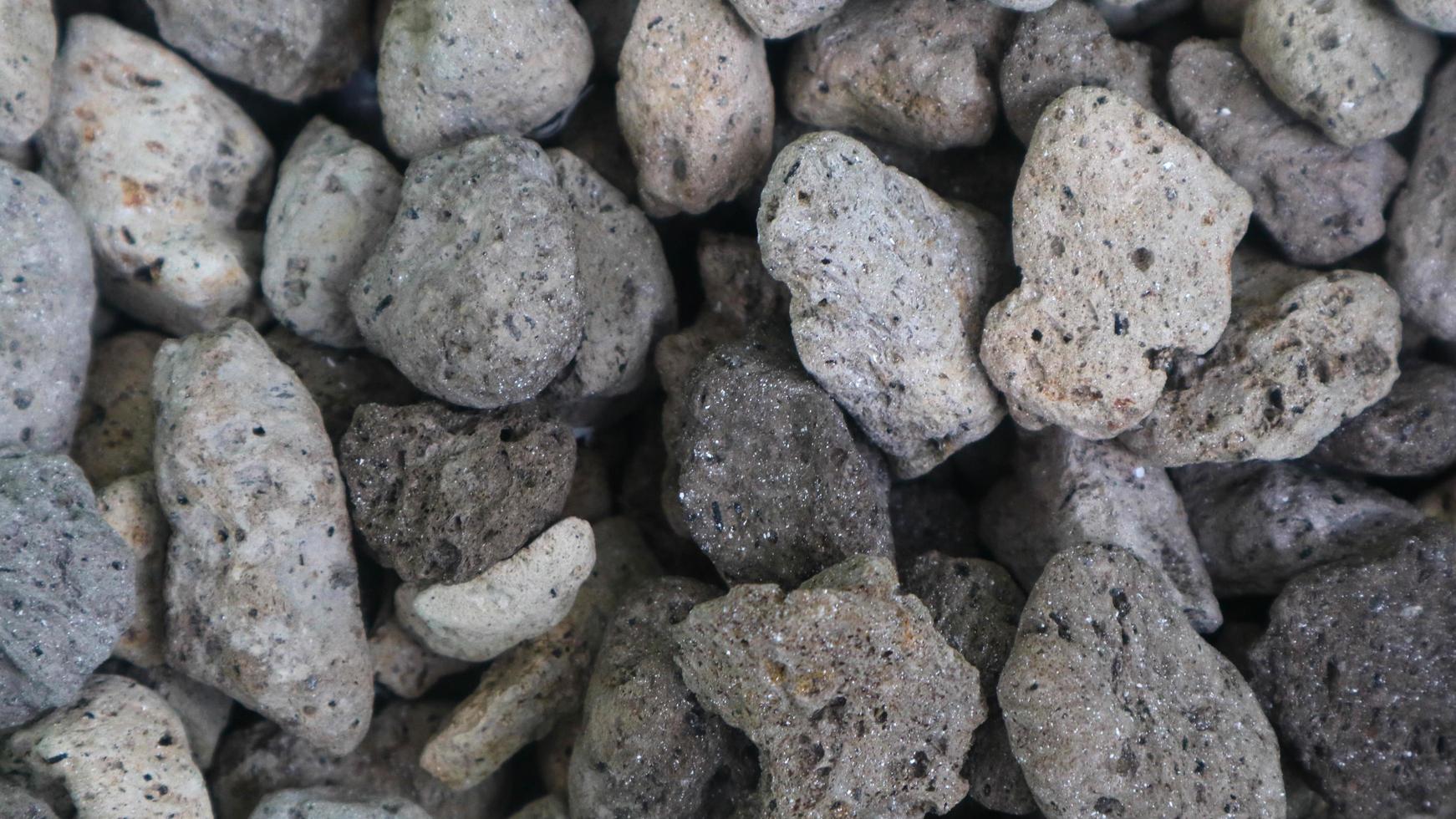 Detailed surface texture of a pile of pumice as a background photo