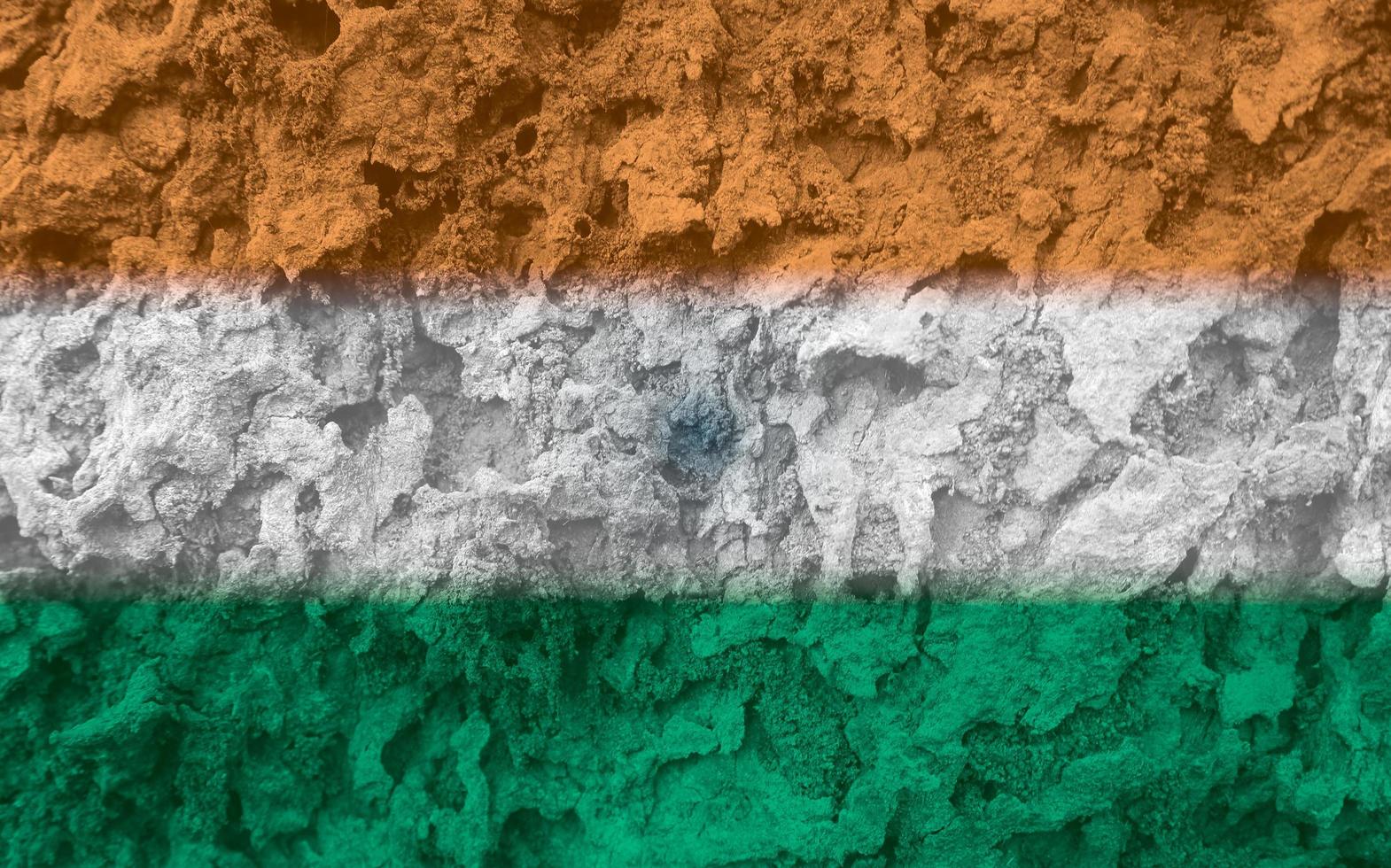 textura de la bandera india como fondo foto