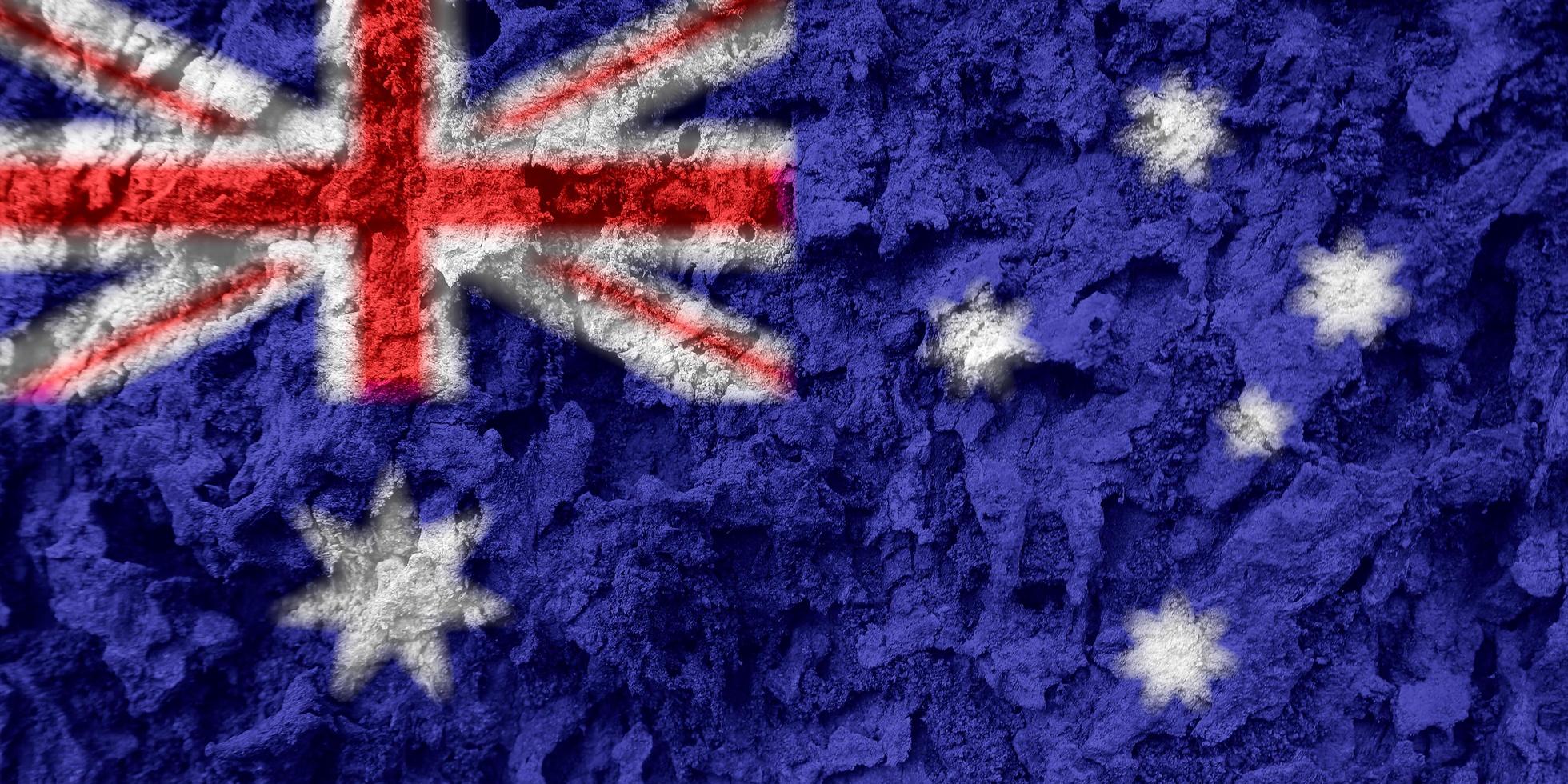 texture of australian flag as background photo