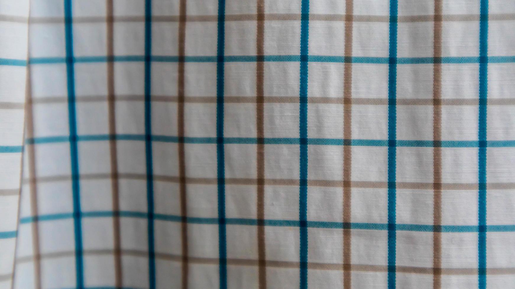 white cloth texture with gingham as background photo
