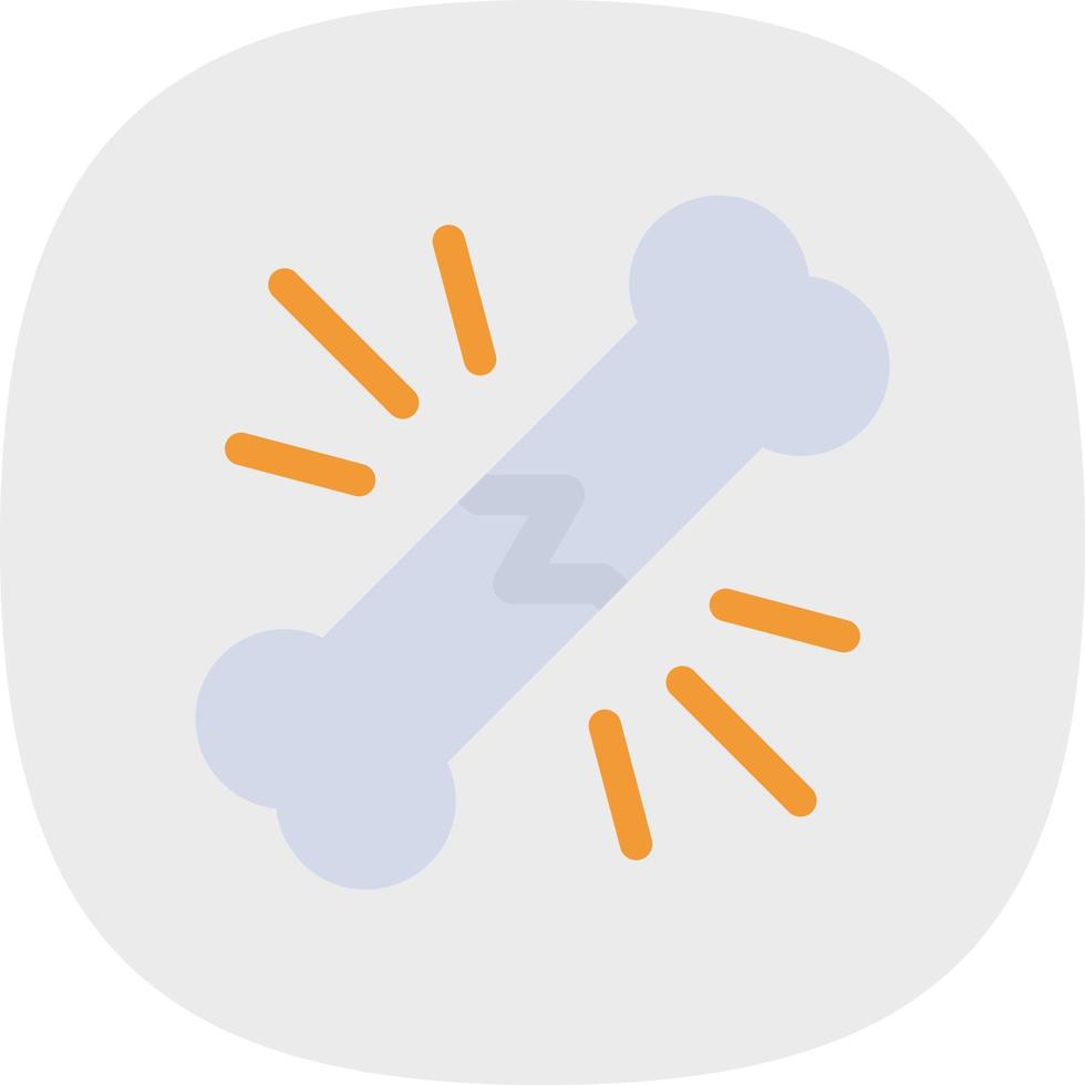 Broken Bone Vector Icon Design