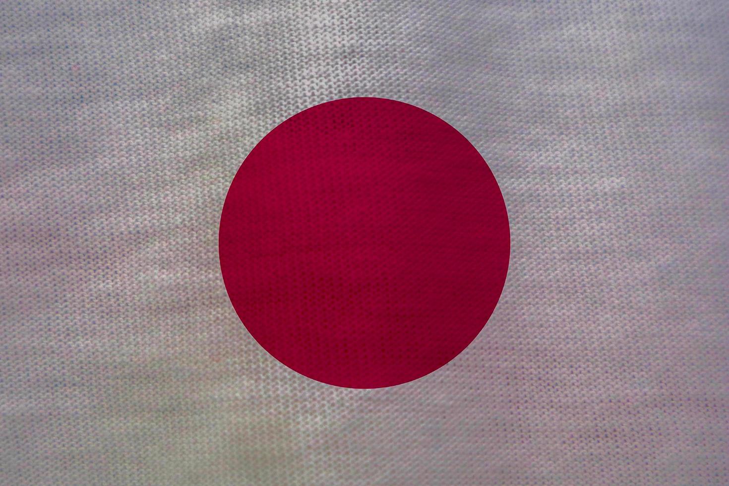 textura de bandera japonesa como fondo foto