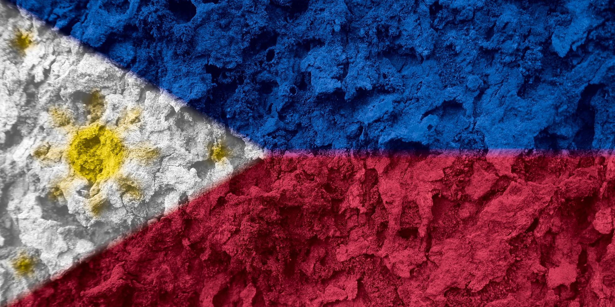 philippines flag texture as background photo