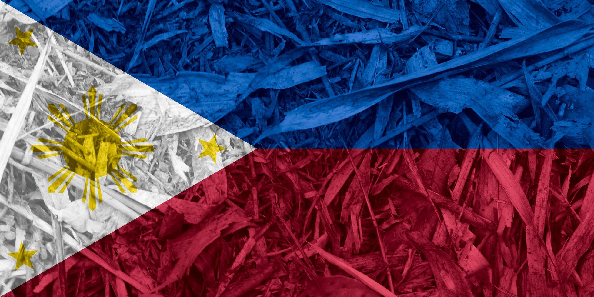 philippines flag texture as background photo