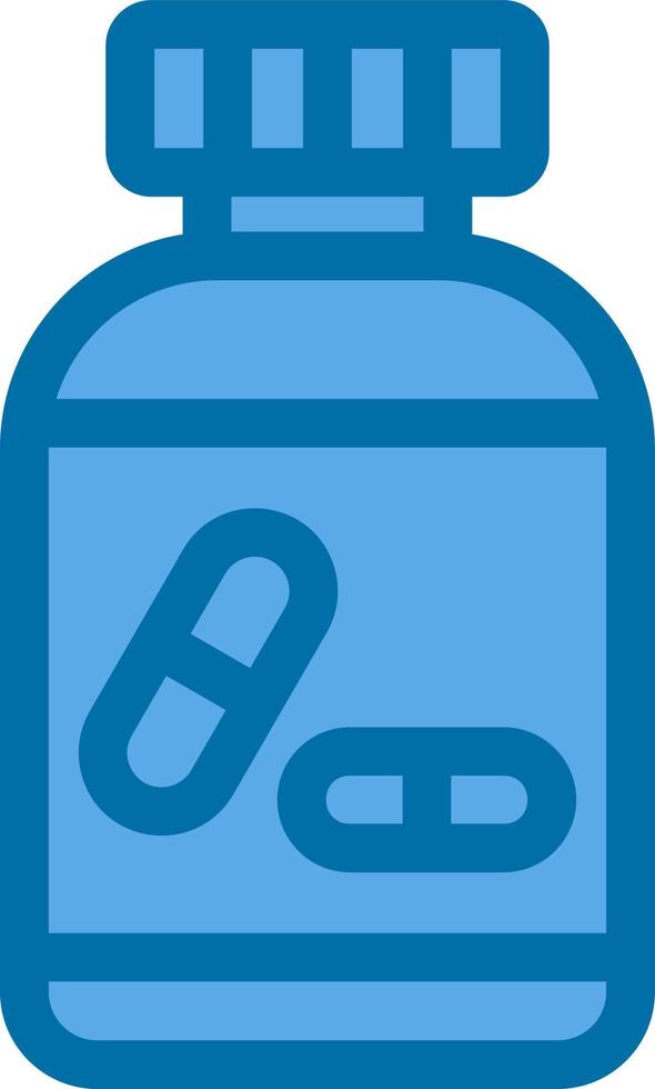 Pills Bottle Vector Icon Design