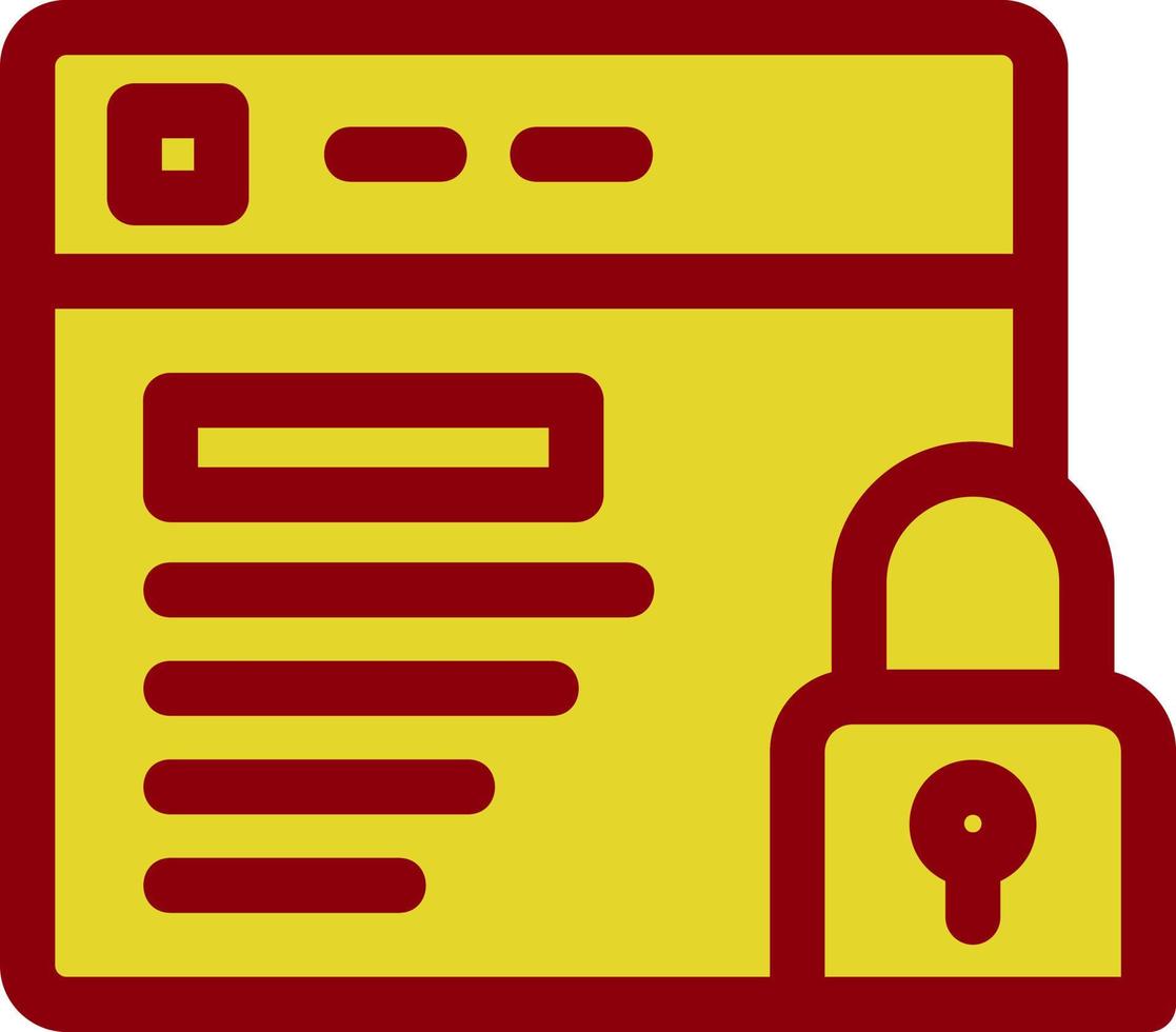 Website Security Vector Icon Design