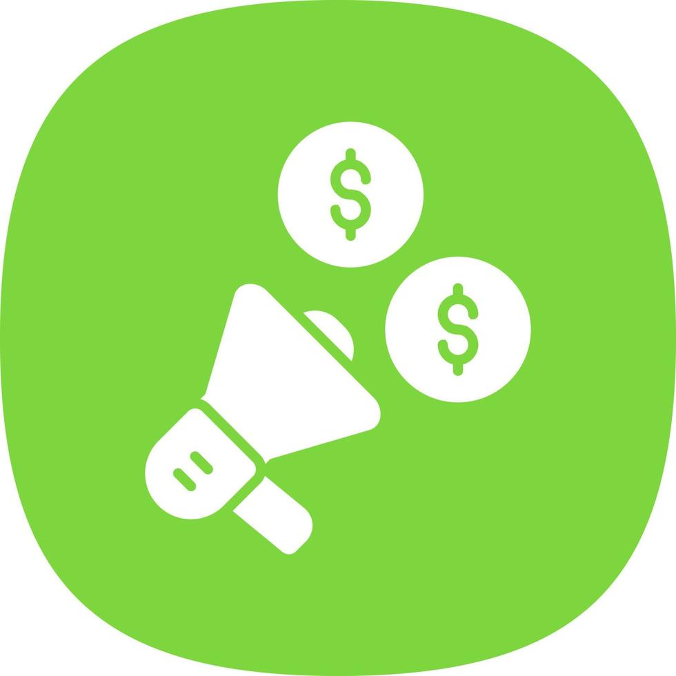 Marketing Budget Vector Icon Design