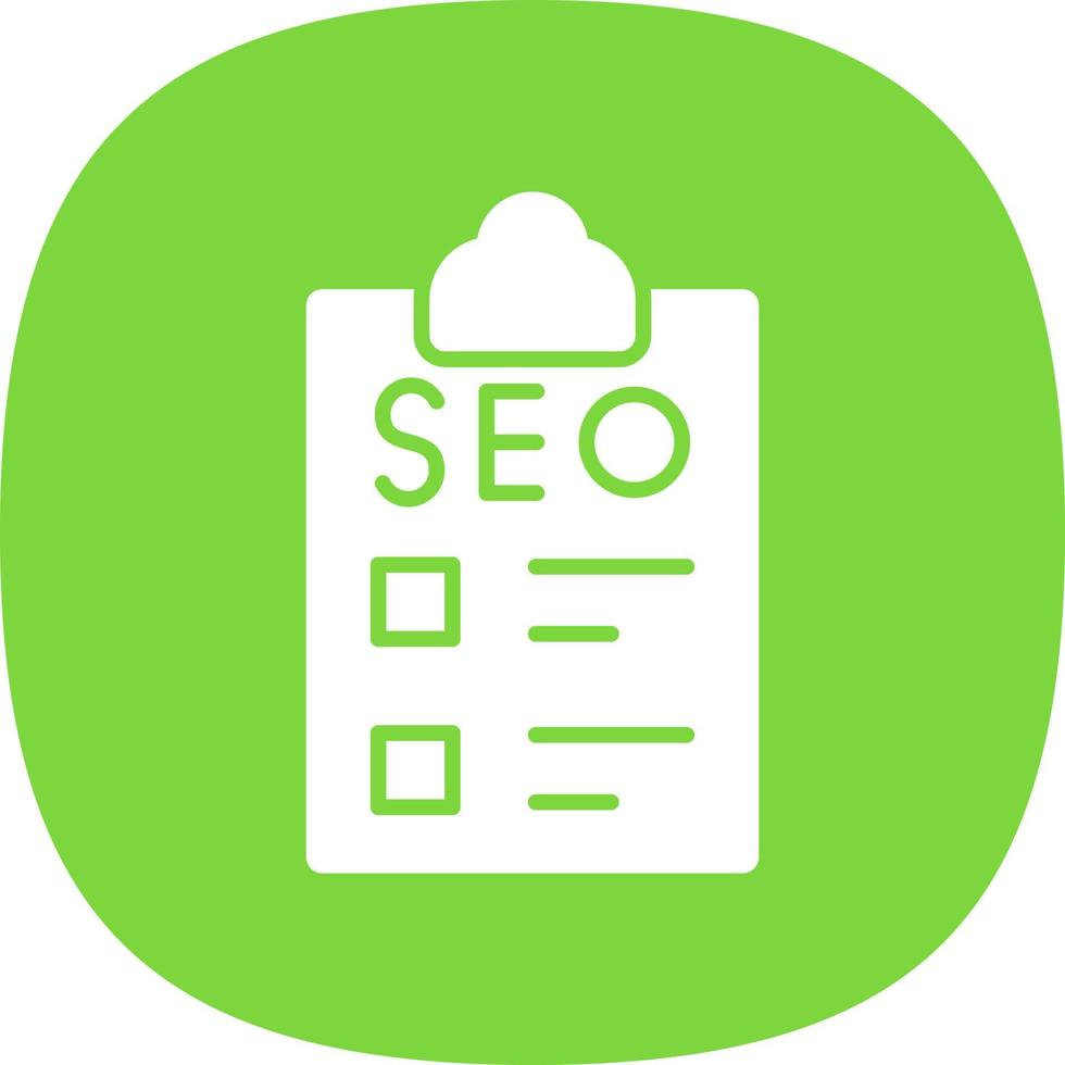 Seo Checklist Vector Icon Design