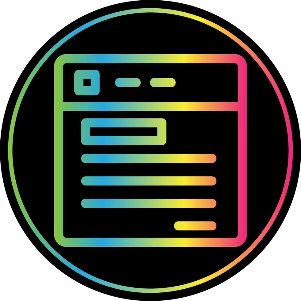 Website Ux Vector Icon Design