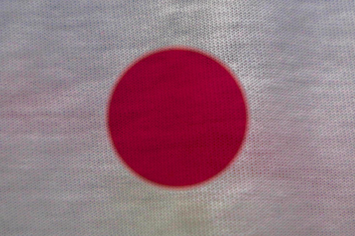 textura de bandera japonesa como fondo foto