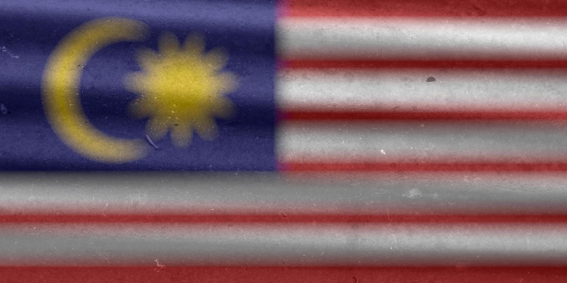 textura de la bandera de malasia como fondo foto