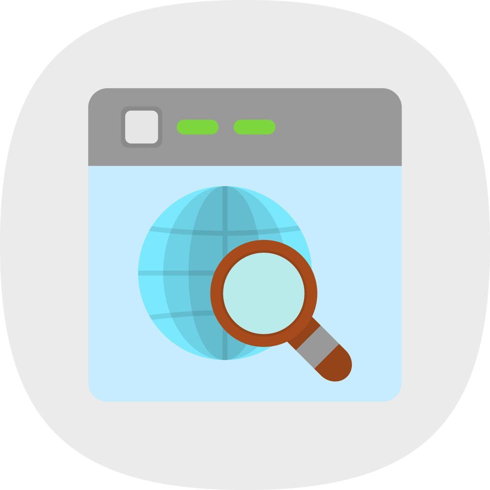 Website Search Vector Icon Design