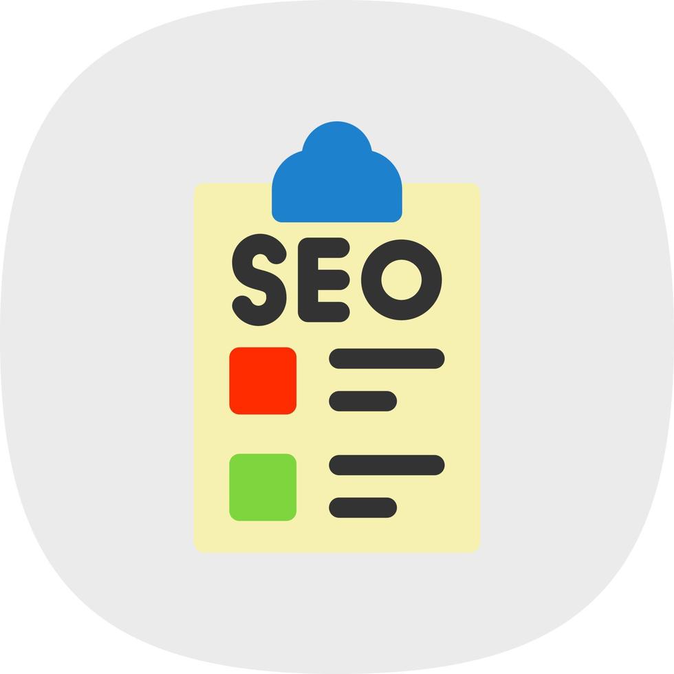 Seo Checklist Vector Icon Design