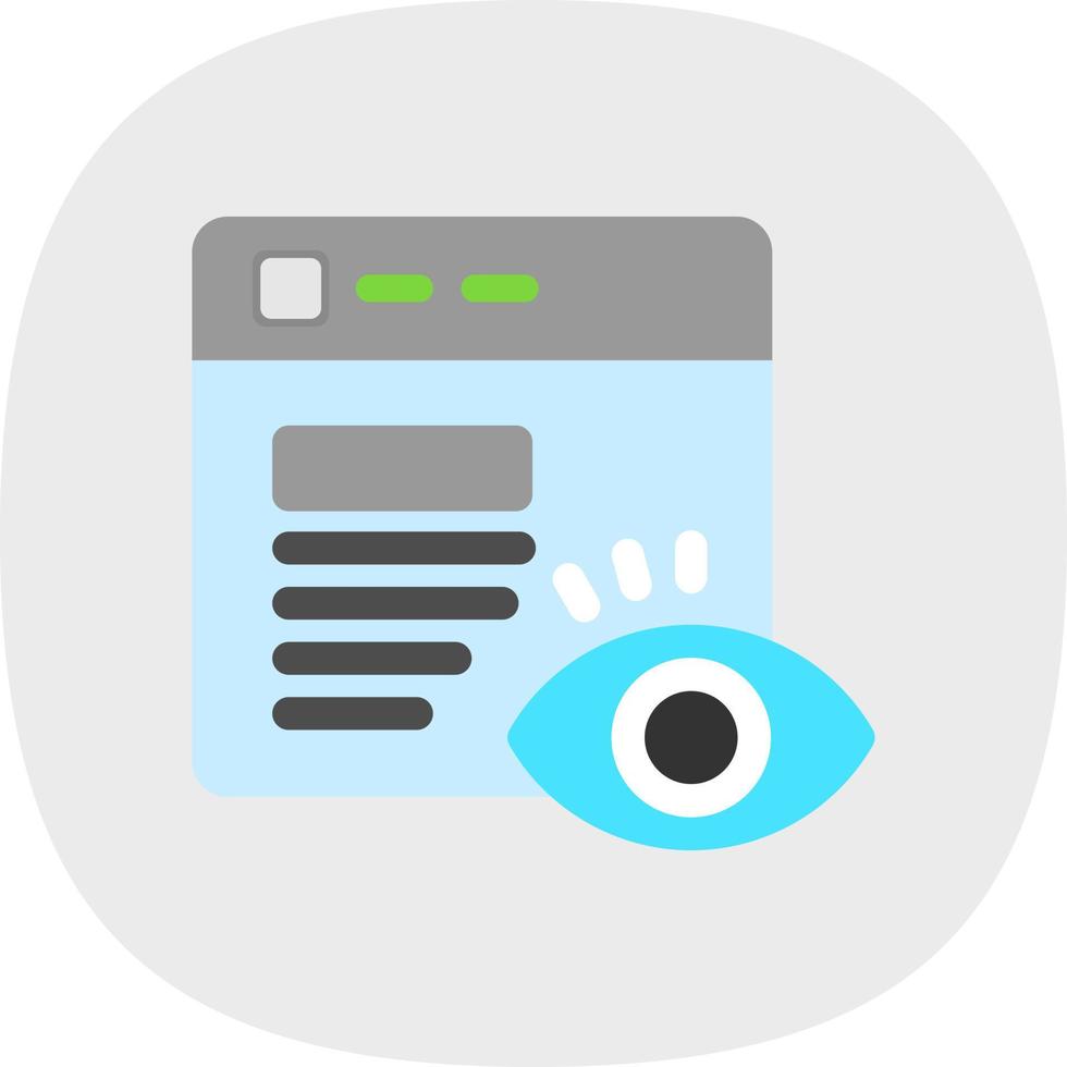 Page Visitors Vector Icon Design
