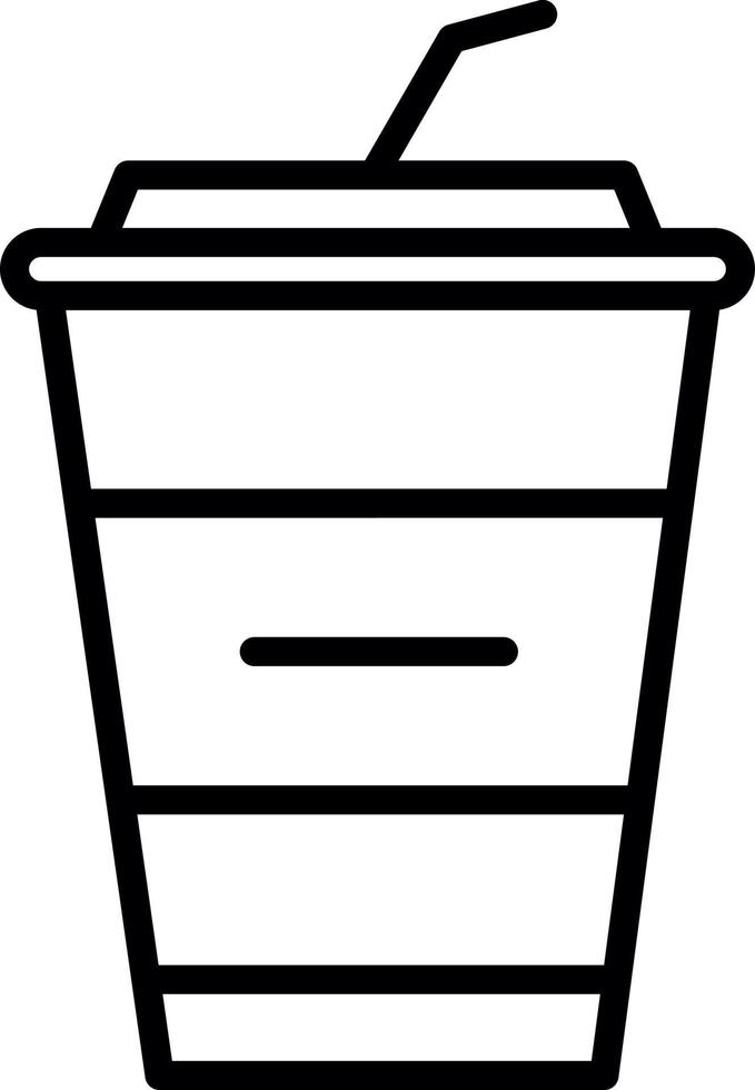 Milkshake Vector Icon Design