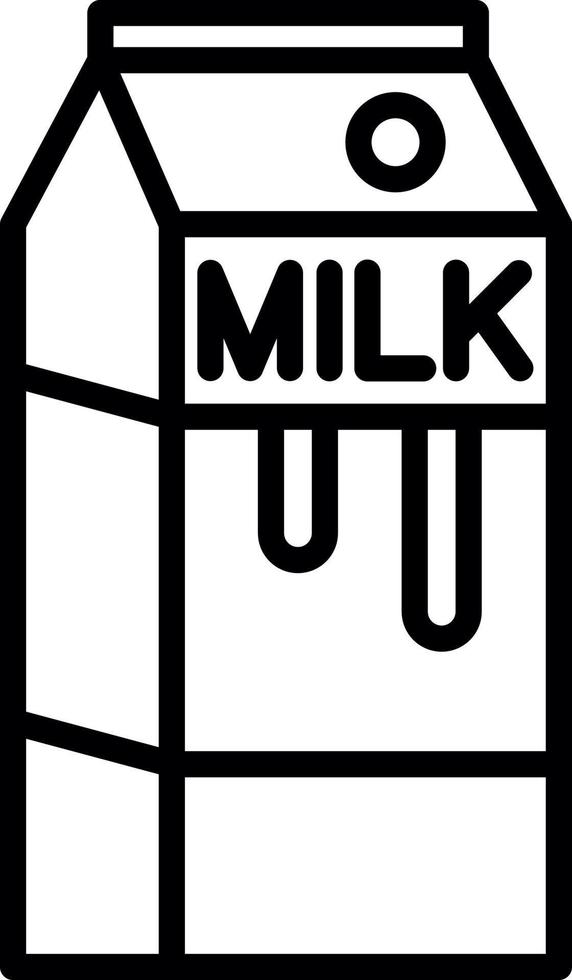 Milk Box Vector Icon Design