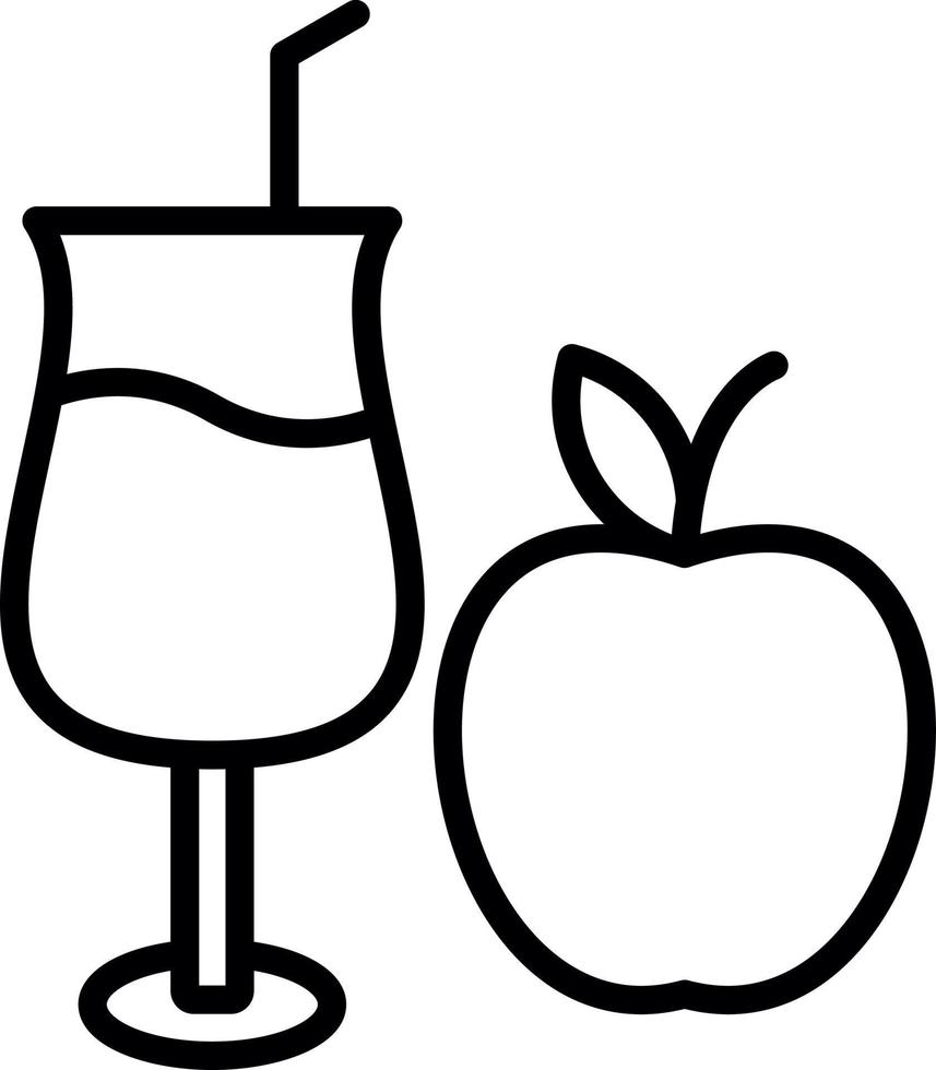 Apple Juice Vector Icon Design