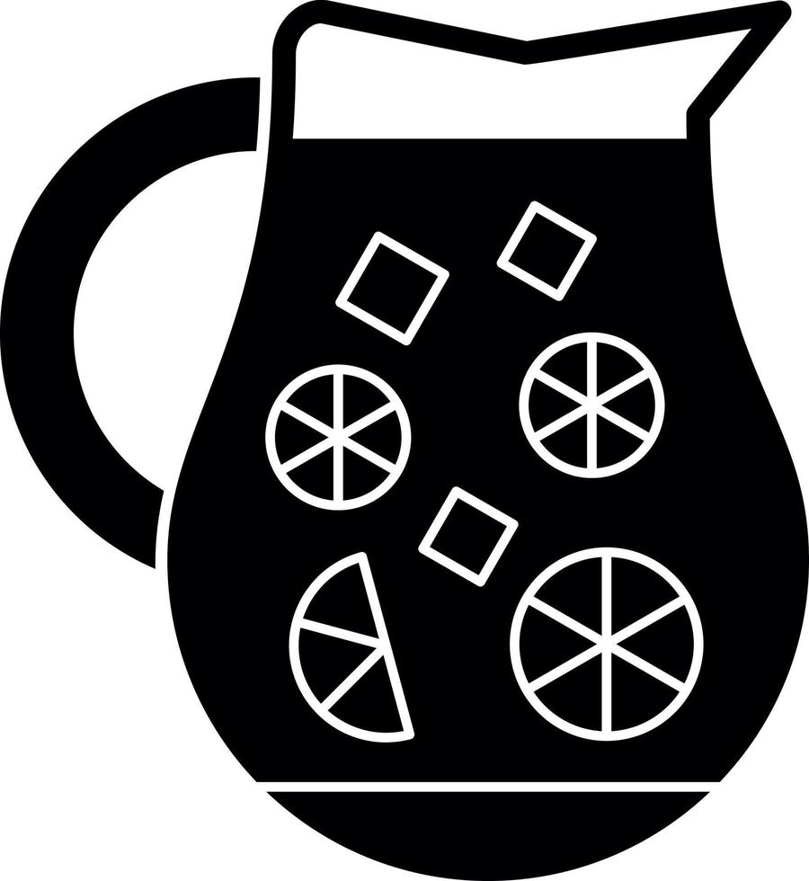 Lemonade Jug Vector Icon Design