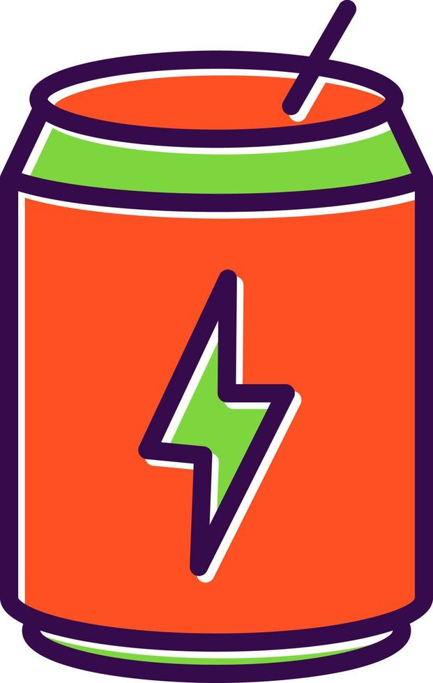 Energy Drink Vector Icon Design