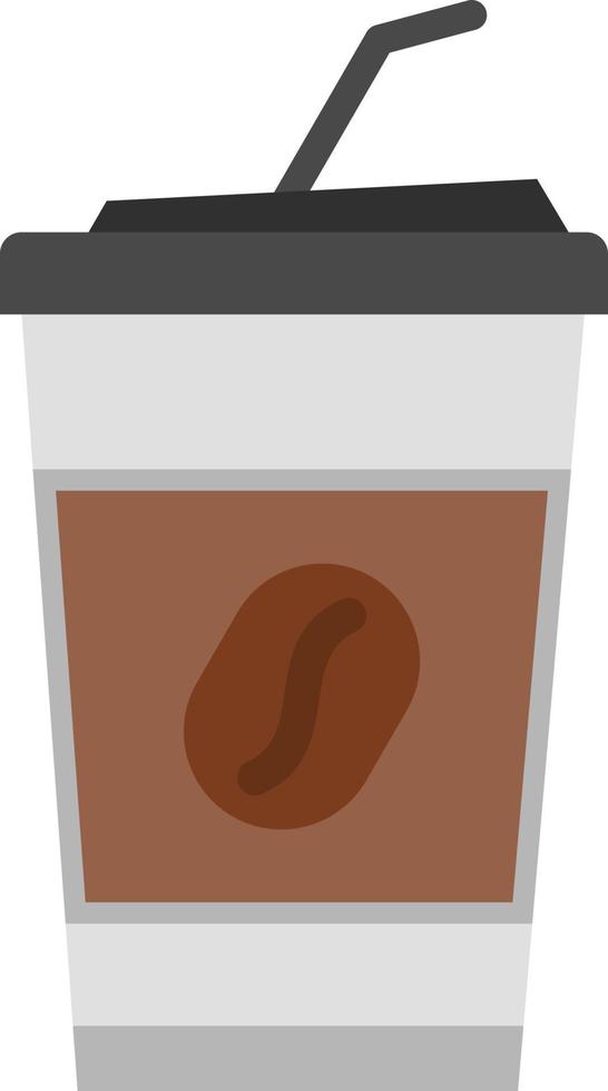 Iced Coffee Vector Icon Design