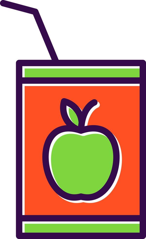 Juice Box Vector Icon Design