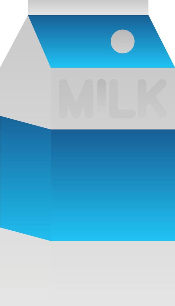 Milk Box Vector Icon Design