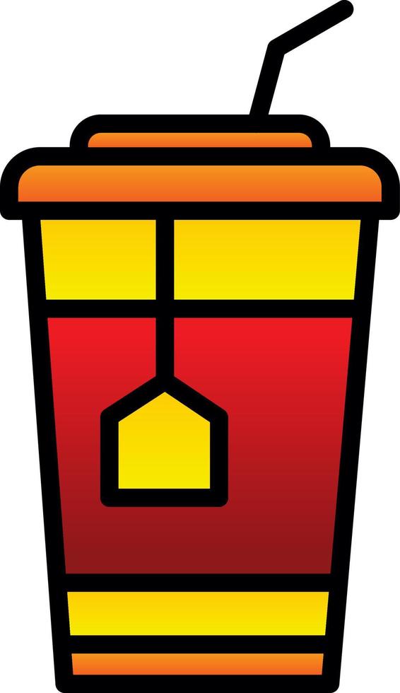 Ice Tea Vector Icon Design